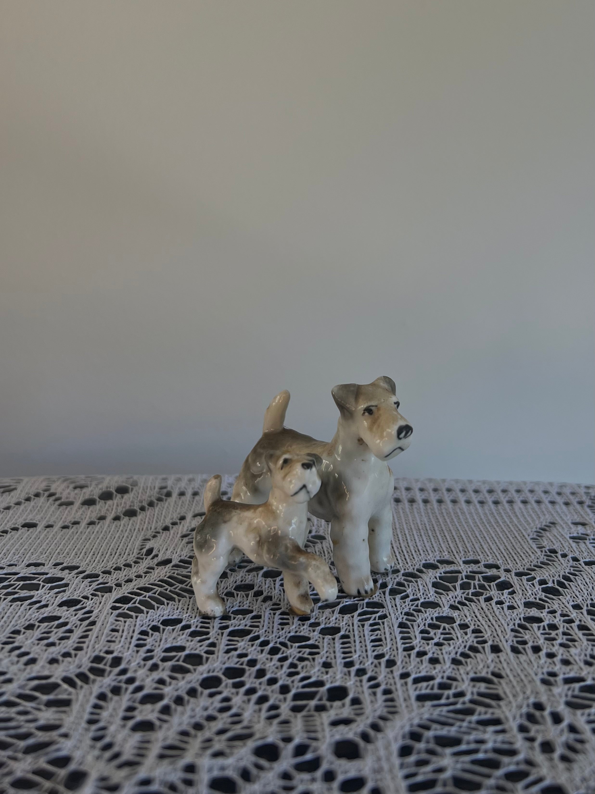 Mum & Bub - Porcelain Dog Figurines
