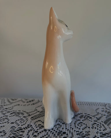 Fancy Lady - Porcelain Cat Figurine