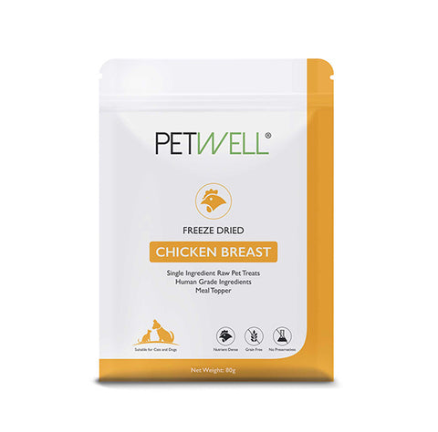 Petwell Freeze Dried Chicken Breast 100g