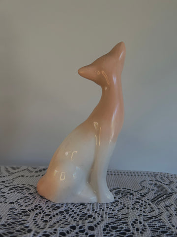 Fancy Lady - Porcelain Cat Figurine
