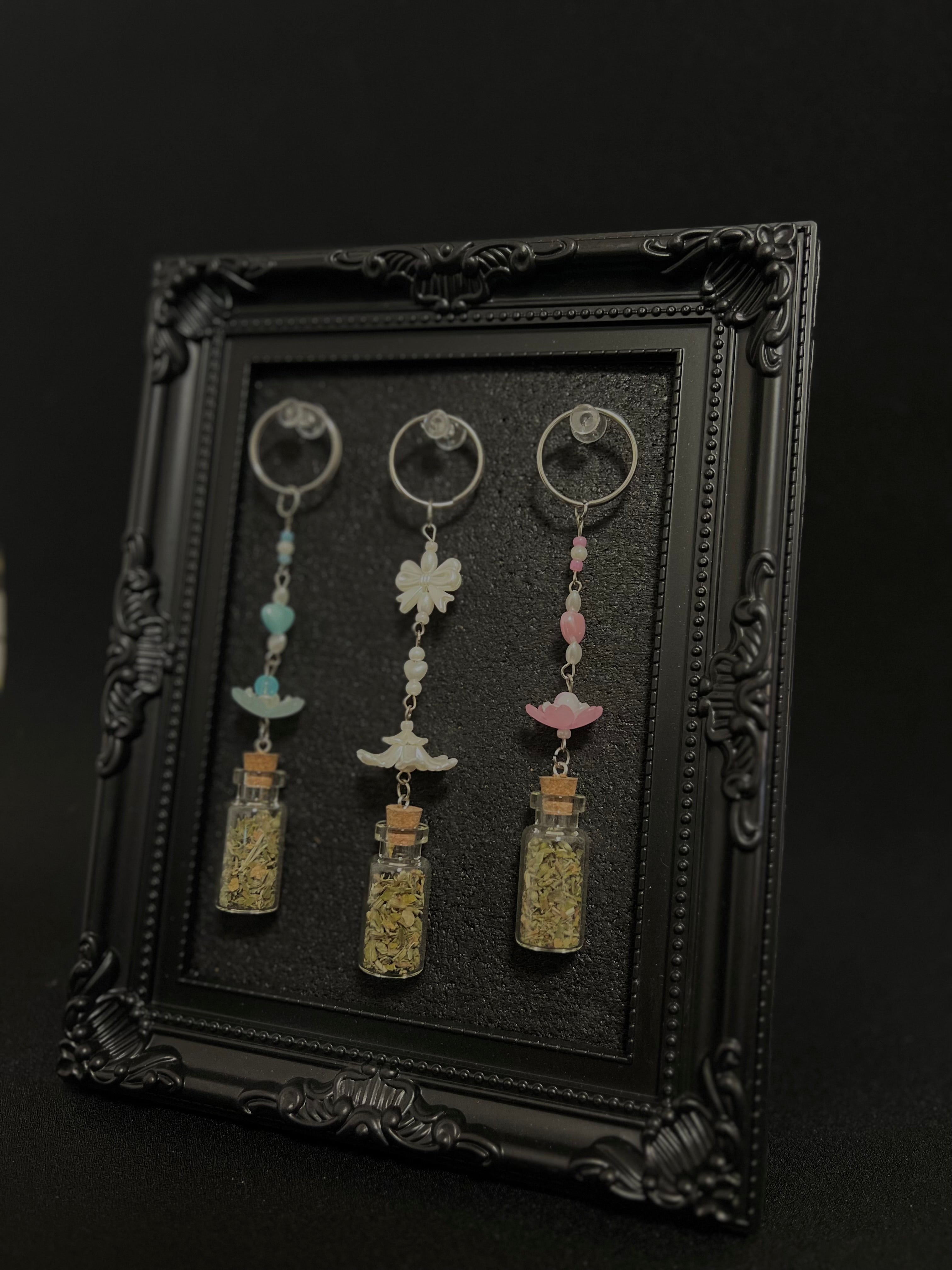 Ring Charms for Feline and Cat Lovers. Can be connected to keys and or a hand bag or backpack. Coquette and Gothic Accessories for Cat Owners and Cat Lovers. 
