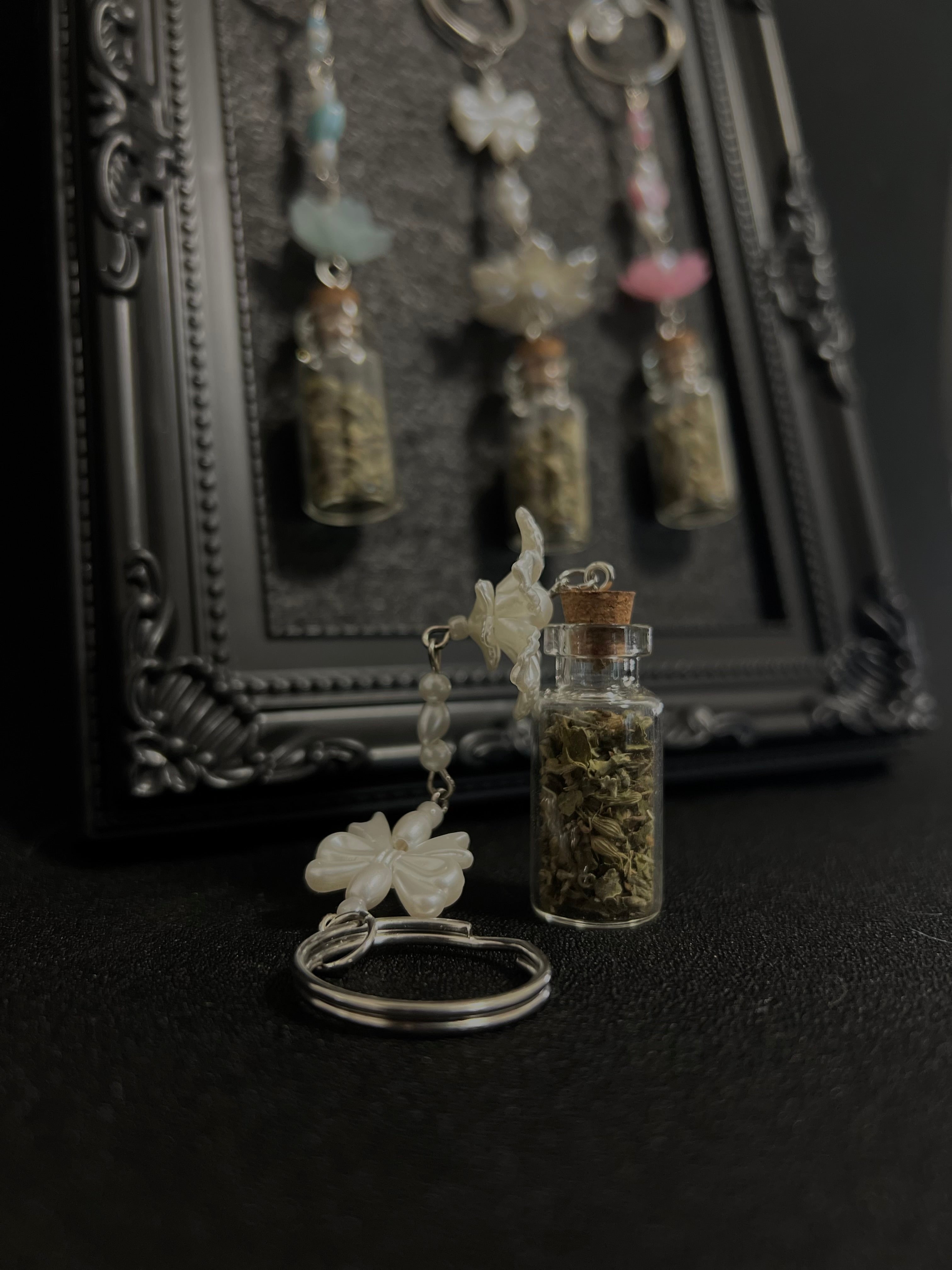 Ring Charms for Feline and Cat Lovers. Can be connected to keys and or a hand bag or backpack. Coquette and Gothic Accessories for Cat Owners and Cat Lovers. 