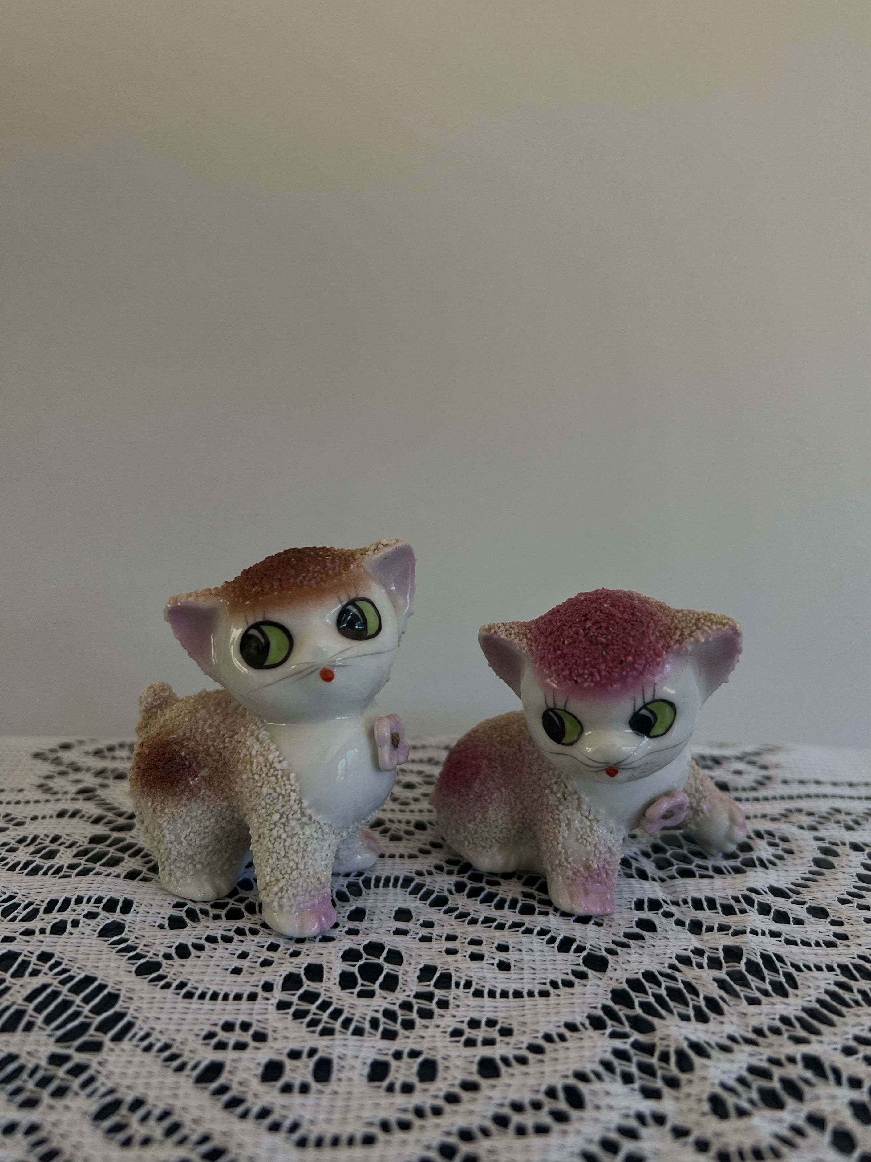 Sibling Love - Sugar Kitten Porcelain Figurines