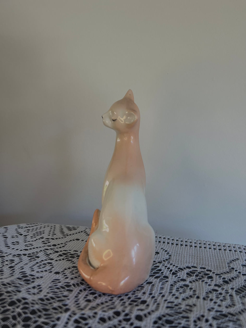 Fancy Lady - Porcelain Cat Figurine
