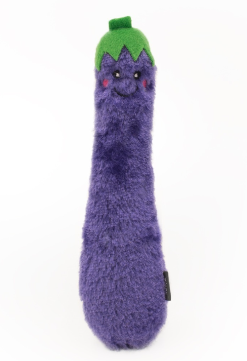 Zippy Claws Eggplant Kicker Toy