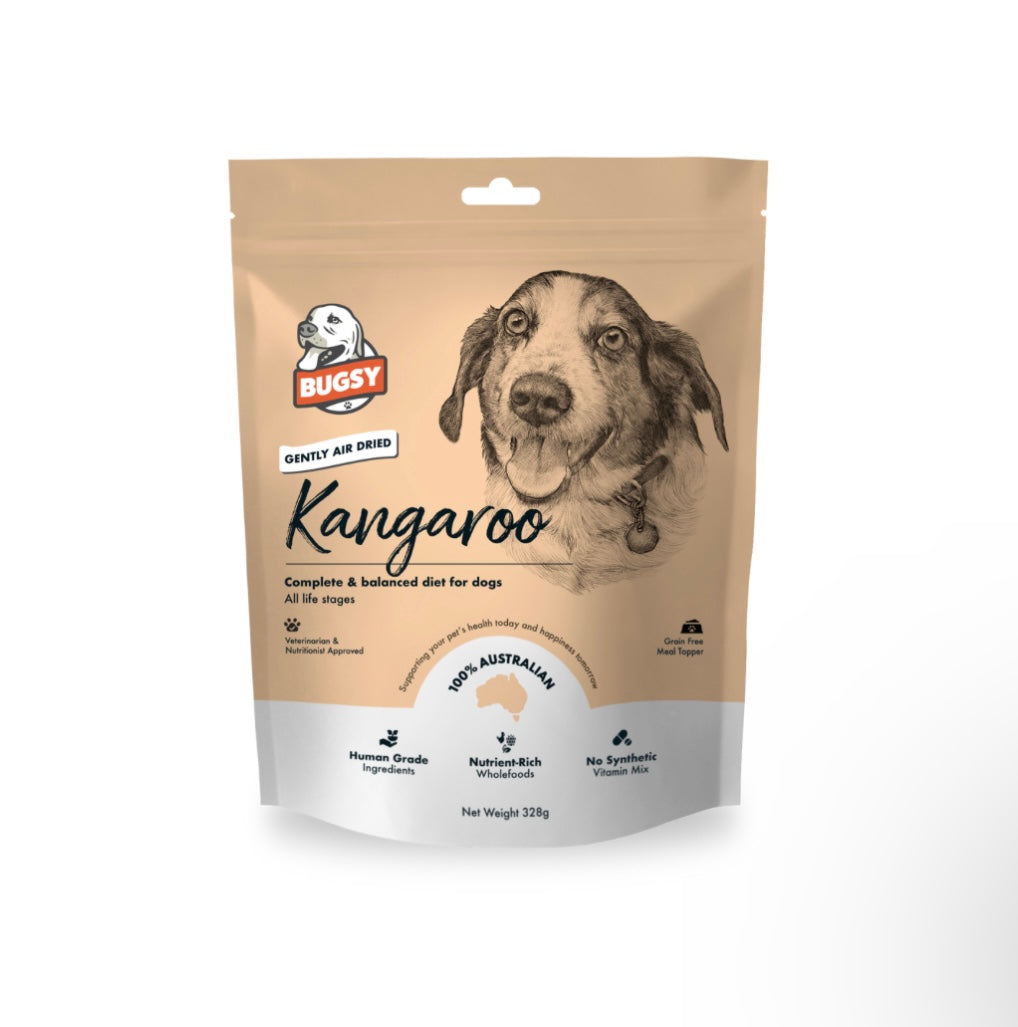 Bugsy Air Dried Complete Food - Kangaroo