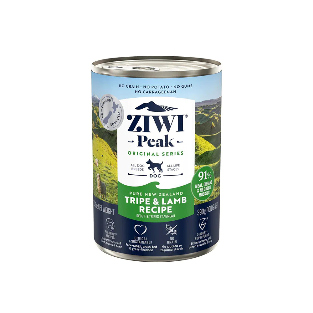 Ziwi Peak Canine Wet Food Tins- Tripe & Lamb