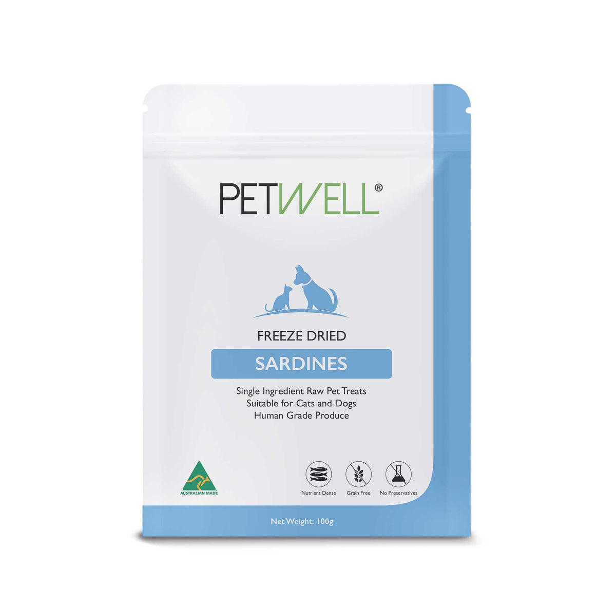 PetWell Freeze Dried Sardines 80g