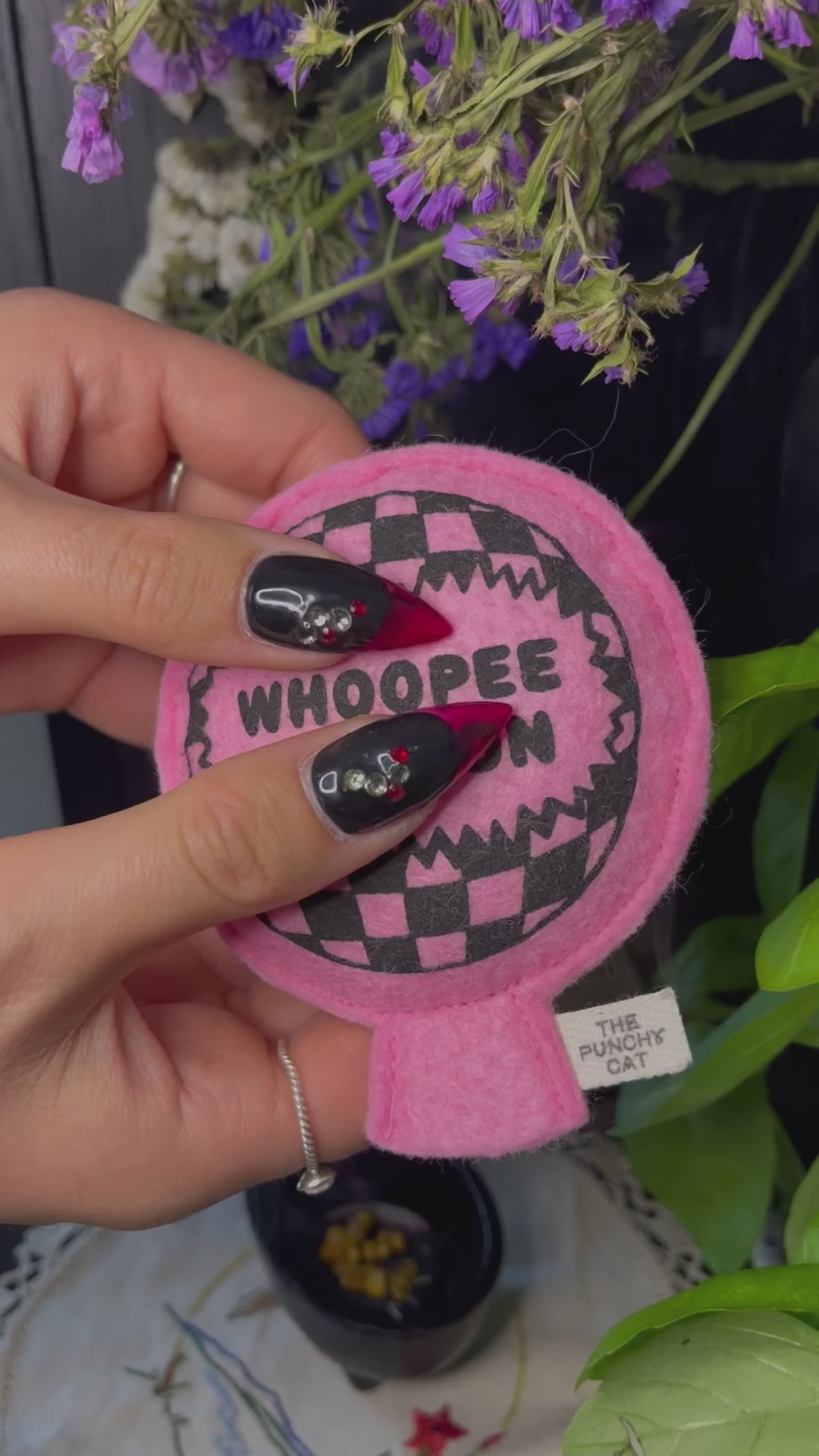 Handmade Whoopee Cushion Catnip Toy