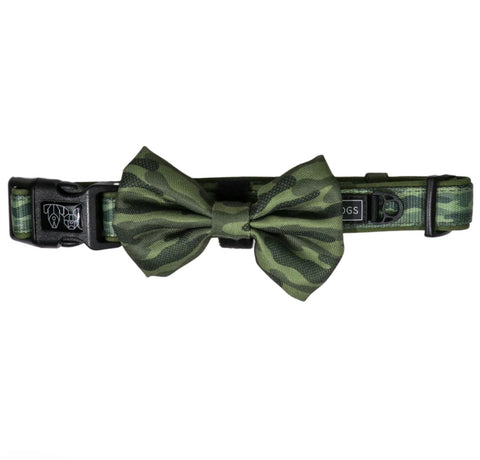 Big And Little Dogs Collar & Bow Tie - Camouflaged