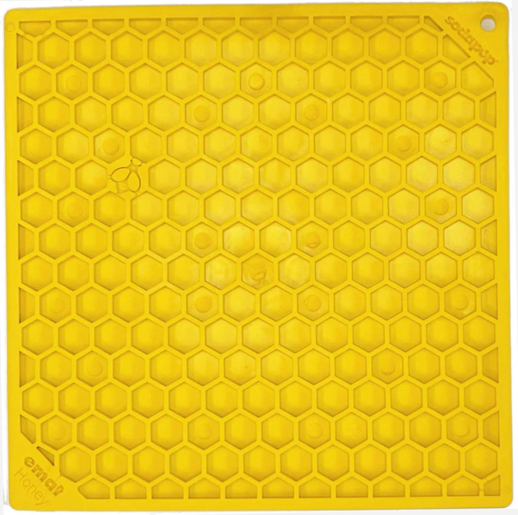 Sodapup Enrichment Lick eMat - Honeycomb